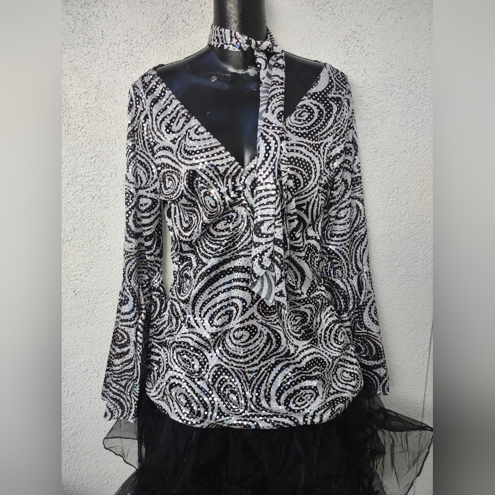 California Costumes Foxy Lady Disco Halloween Costume Party 70s Black White